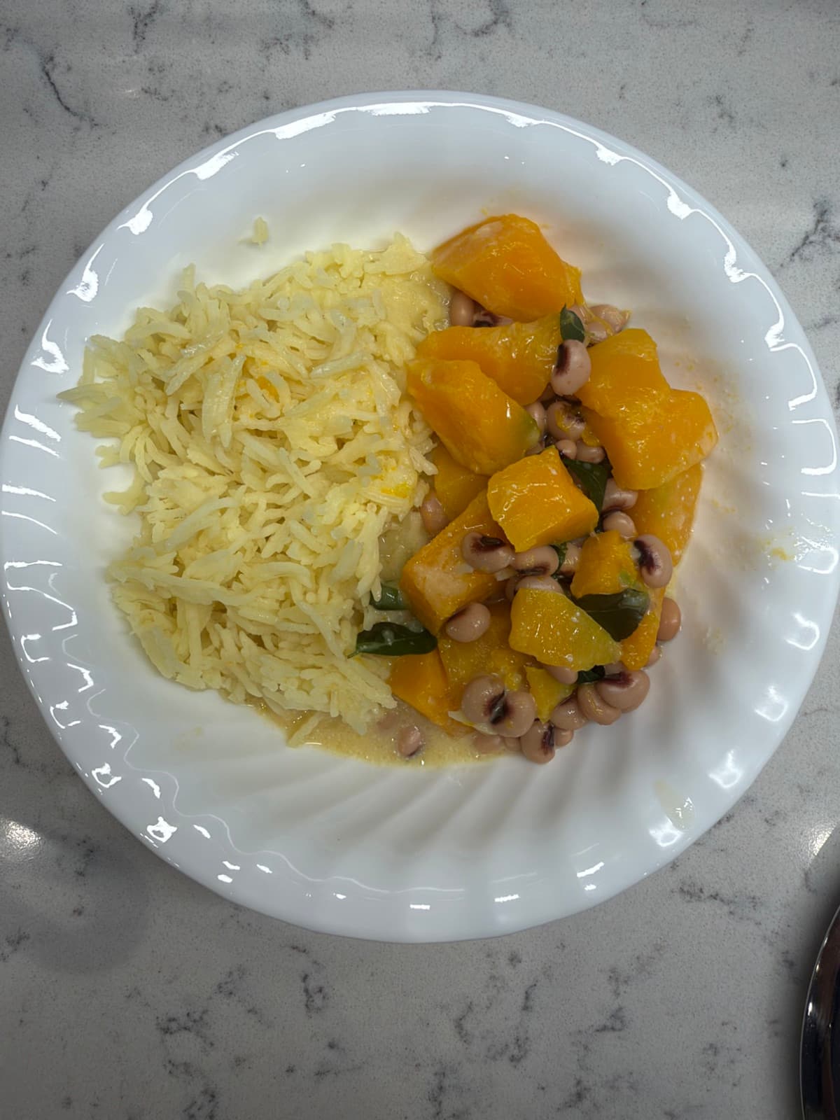 Olan with red kuri squash